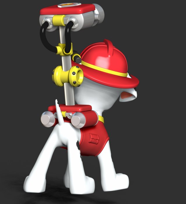 Paw Patrol Marshall Fire 3D Print Model