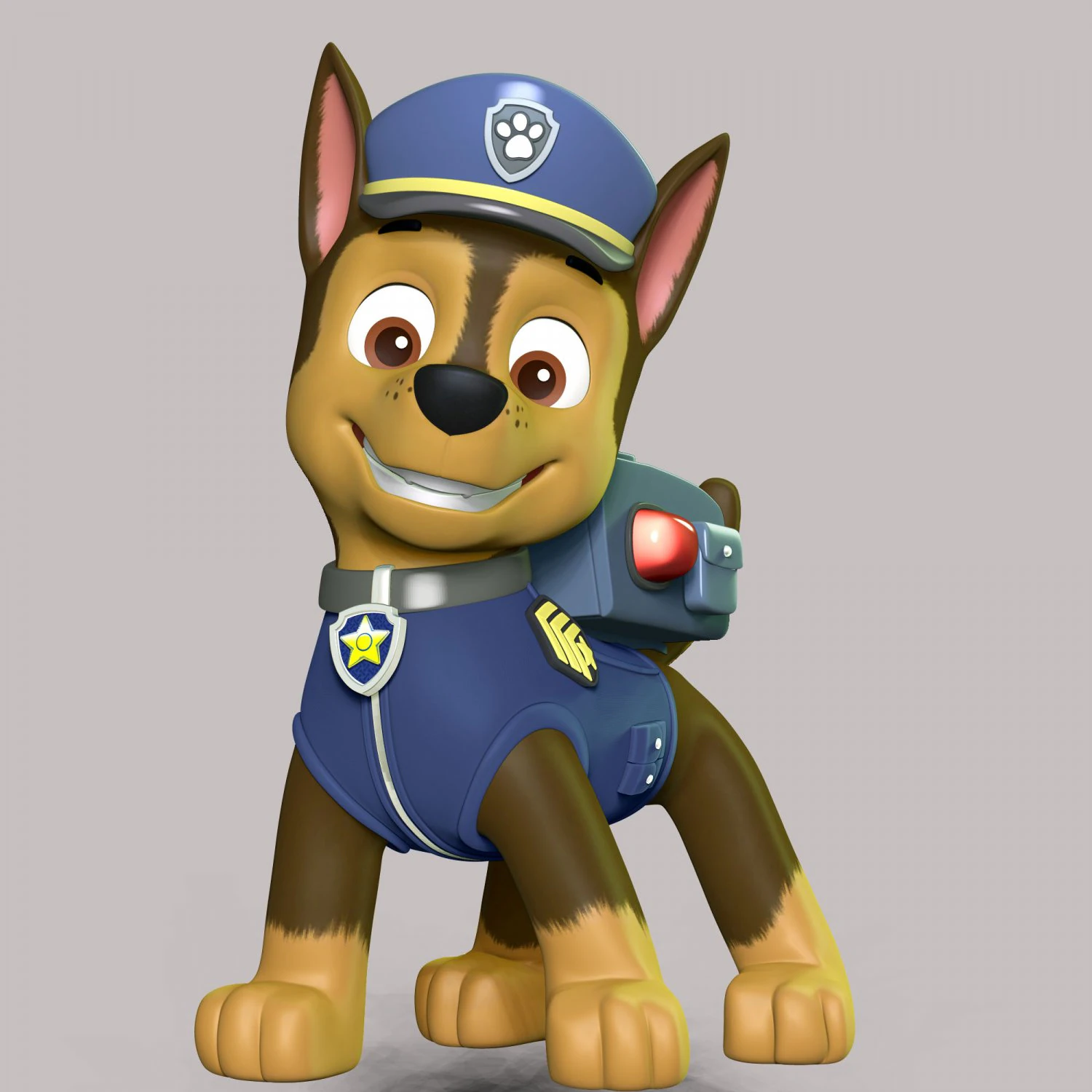 Paw Patrol - Chase 3D Print Model .c4d .max .obj .3ds .fbx .stl .blend 