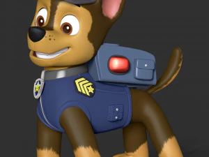 Paw Patrol - Chase 3D Print Model
