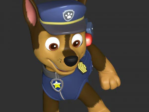 Paw Patrol - Chase 3D Print Model