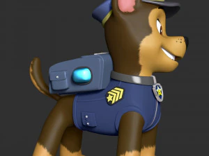 Paw Patrol - Chase 3D Print Model