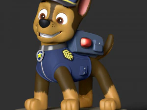 Paw Patrol - Chase 3D Print Model