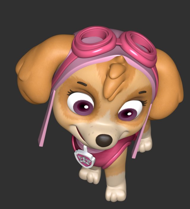 3D file Skye - Paw Patrol 🐾・Model to download and 3D print・Cults