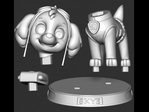 Paw Patrol - Skye Model do druku 3D