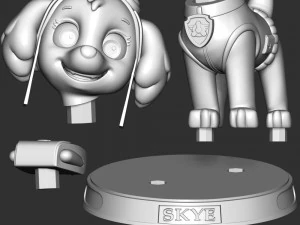 Paw Patrol - Skye 3D Print Model