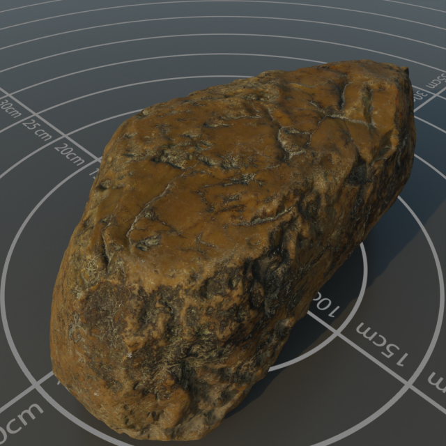 Photoscanned rock 2 3D Модель .c4d .max .obj .3ds .fbx .stl .blend 