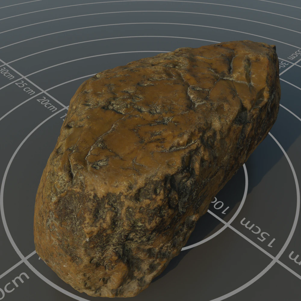Photoscanned rock 2 3D Model .c4d .max .obj .3ds .fbx .stl .blend
