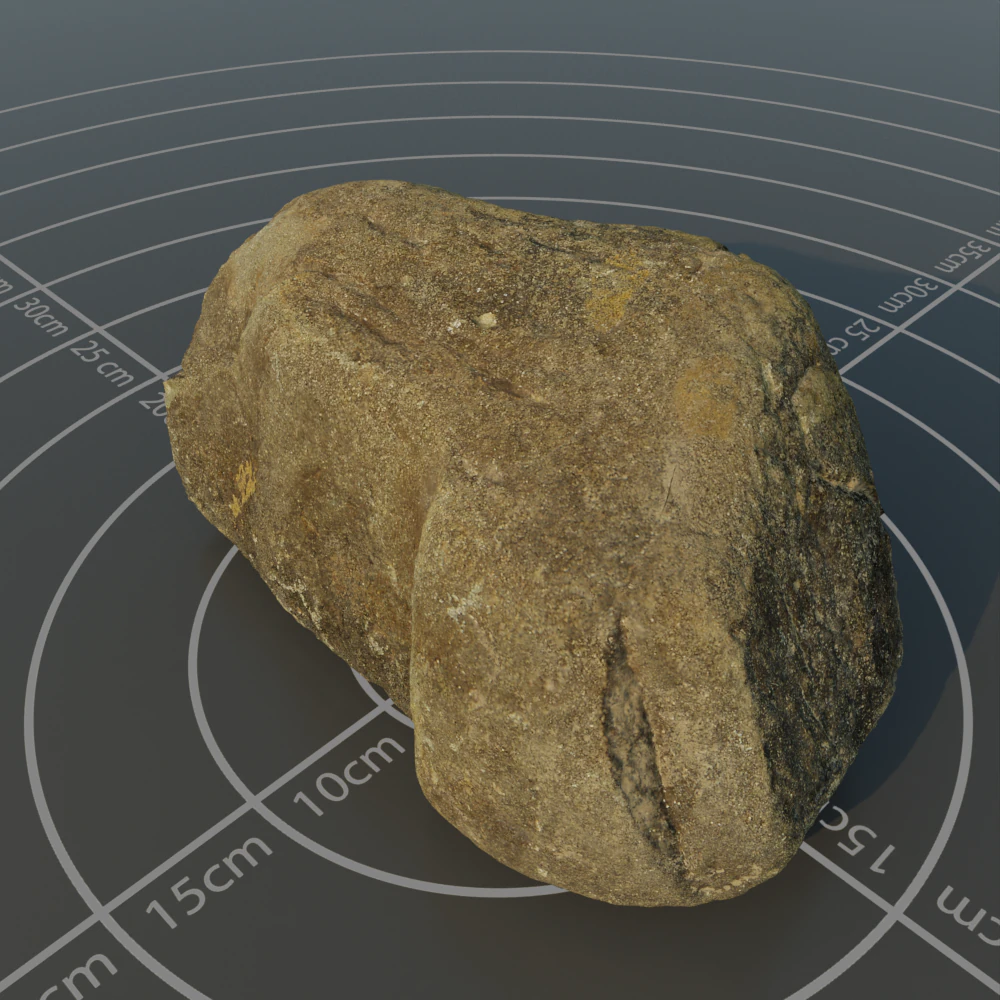 Photoscanned rock 4 3D Model .c4d .max .obj .3ds .fbx .stl .blend