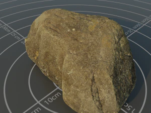 포토스캔된 암석 4 3D 모델