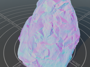 Photoscanned rock 7 Model 3D
