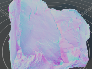 Photoscanned rock 9 Modelo 3D