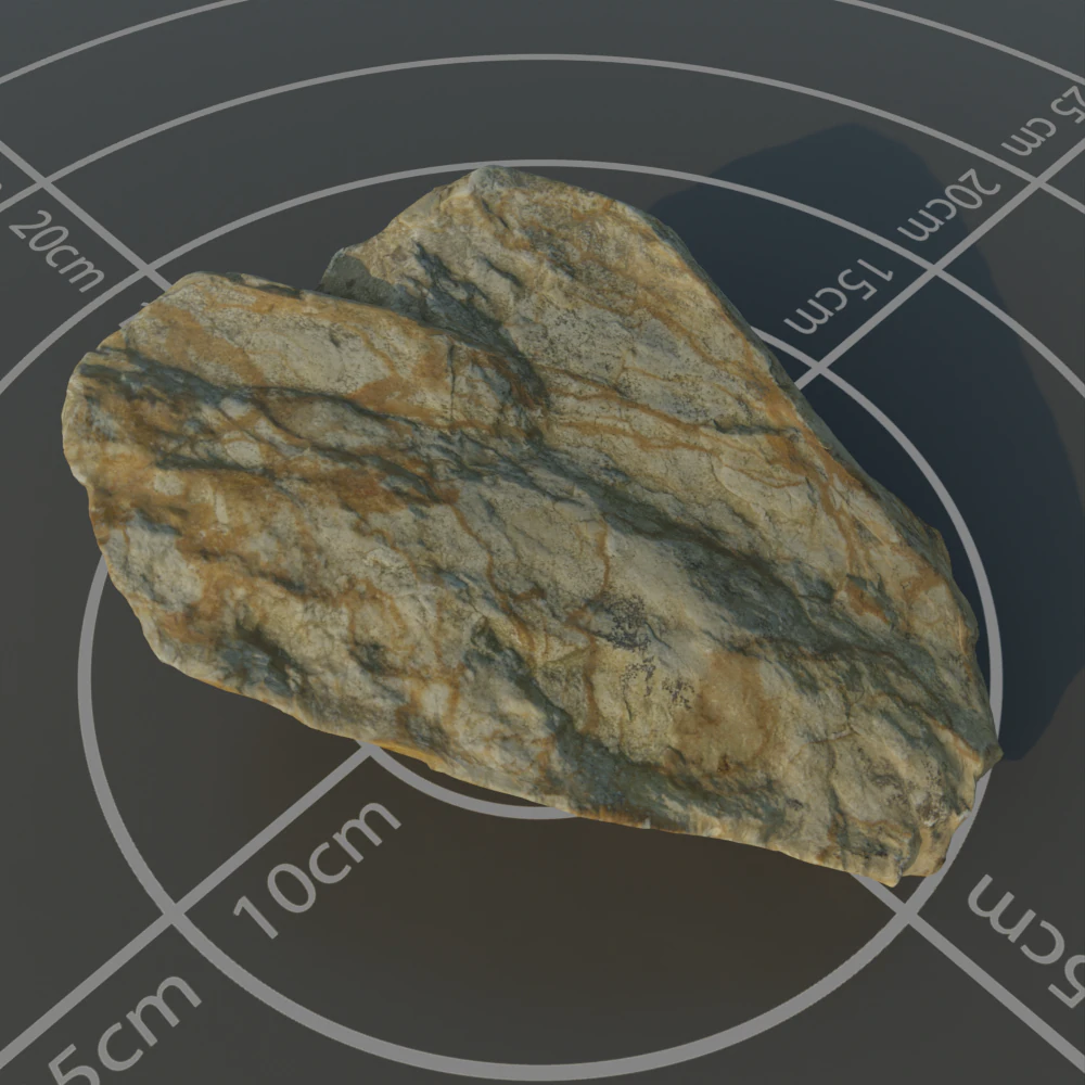 Photoscanned rock 13 3D Model .c4d .max .obj .3ds .fbx .stl .blend 