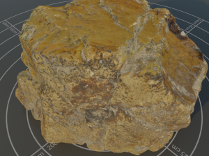 Photoscanned rock 11 Model 3D