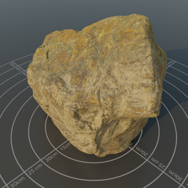 Photoscanned rock 15 Modello 3D .c4d .max .obj .3ds .fbx .stl .blend 