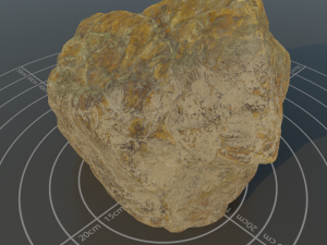 Photoscanned rock 15 Modello 3D