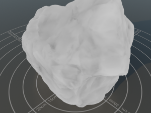 Photoscanned rock 15 Modello 3D