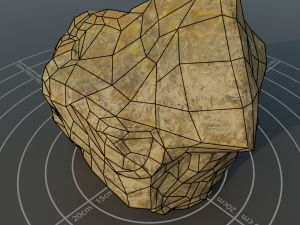 Photoscanned rock 15 Modello 3D