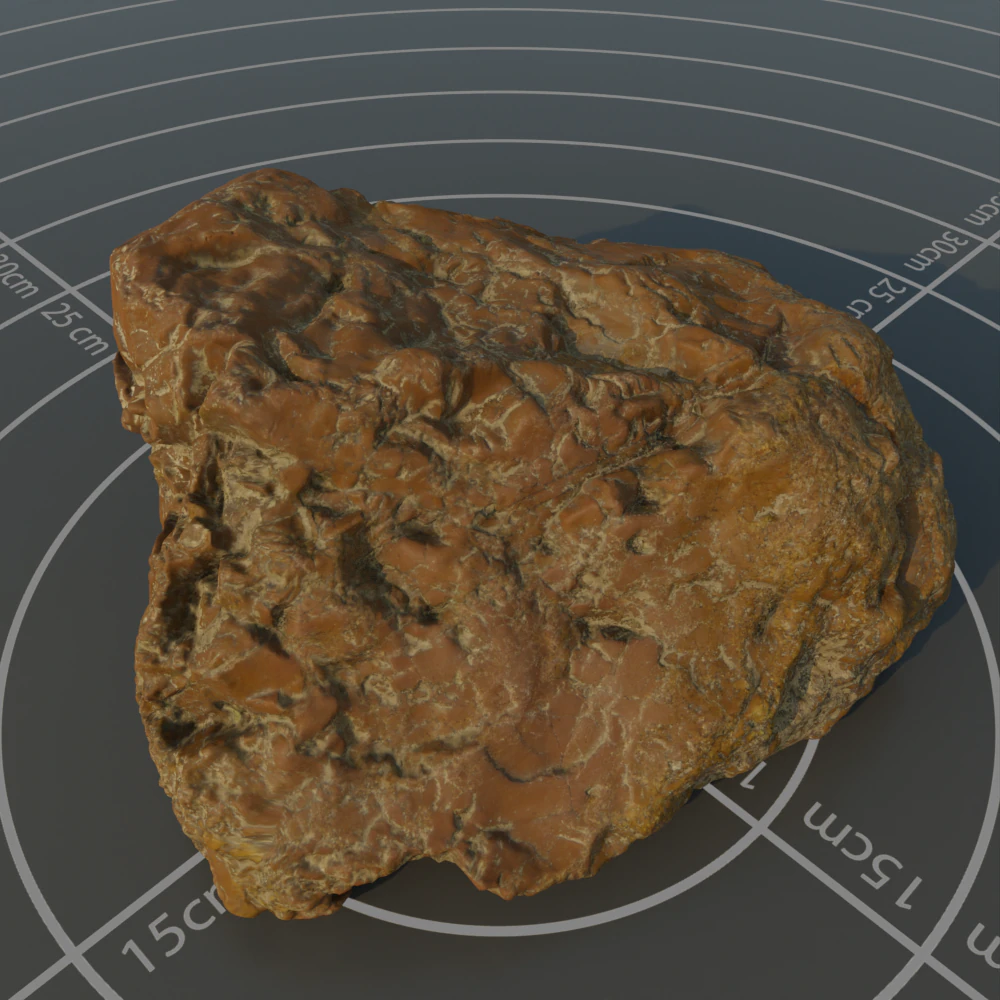 Photoscanned rock 10 3D Model .c4d .max .obj .3ds .fbx .stl .blend 