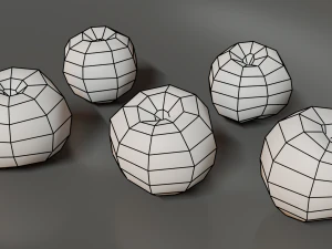 Photoscanned Peach Vol 1 3D Model