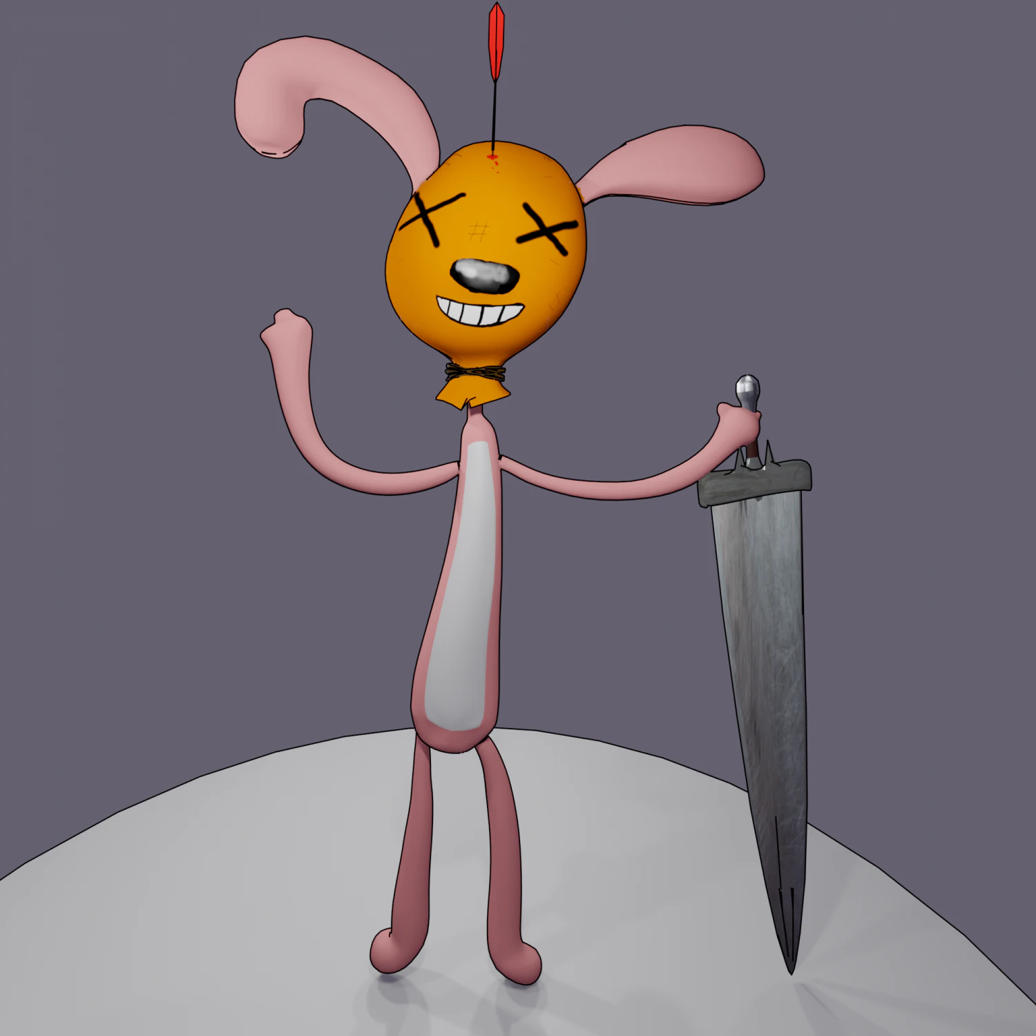 The Shot Hare 3D Model .c4d .max .obj .3ds .fbx .stl .blend