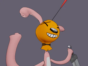 The Shot Hare 3D Model