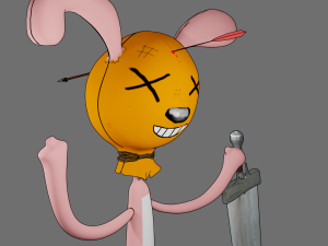 The Shot Hare Modèle 3D