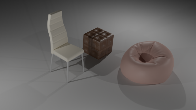 A set of furniture Model 3D .c4d .max .obj .3ds .fbx .stl .blend