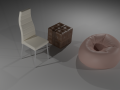 A set of furniture 3D Models