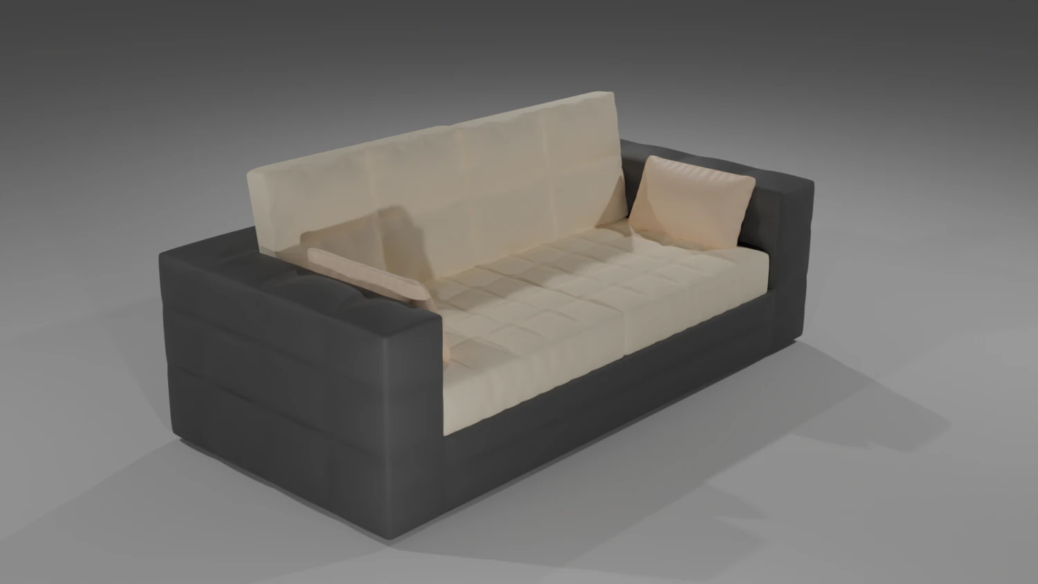 Stylish soft sofa 3D Model .c4d .max .obj .3ds .fbx .stl .blend 