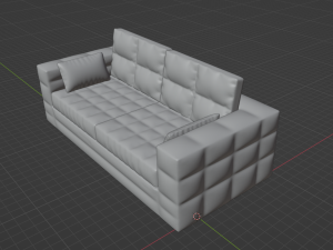 Stylish soft sofa Modelo 3D