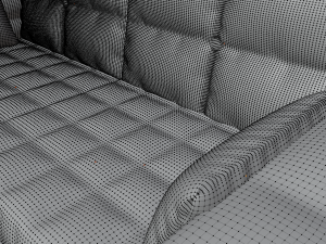 Stylish soft sofa Modelo 3D