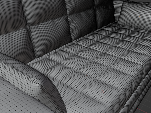 Stylish soft sofa Modelo 3D