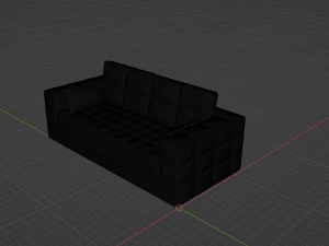 Stylish soft sofa 3D Model