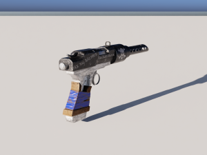 Post-apocalyptic pistol 3D 모델