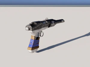 Post-apocalyptic pistol 3D Model