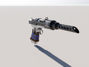 Post-apocalyptic pistol 3D 모델