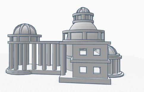 Edificio parecido a la Casa Blanca 3D Модель .c4d .max .obj .3ds .fbx .stl .blend 