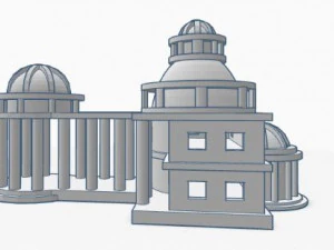 Edif&iacute;cio semelhante &agrave; Casa Blanca Modelo 3D