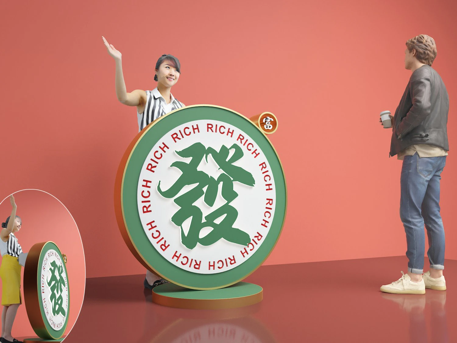 Reception desk Front desk Restaurant Reception desk Lettering recruitment 3D Model .c4d .max .obj .3ds .fbx .stl .blend 