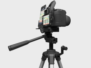 Live streaming devices cameras cameras mobile phones tripods 3D Model
