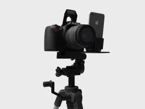 Dispositivos de transmiss&atilde;o ao vivo c&acirc;meras c&acirc;meras telefones celulares trip&eacute;s Modelo 3D