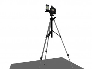 Live streaming devices cameras cameras mobile phones tripods 3D Model
