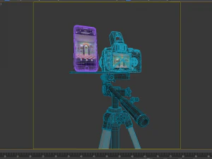Dispositivos de transmiss&atilde;o ao vivo c&acirc;meras c&acirc;meras telefones celulares trip&eacute;s Modelo 3D