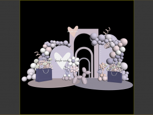 Balloon Party Event Decoration Birthday Party Decoration Balloon Art Installation Balloon Dog Modello 3D