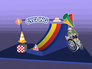 Bicycle race beauty race track beauty race track sketches event exterior combinations cycling race 3D Model
