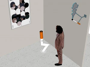 Smoking area Ashtray Ash collector 3D Model
