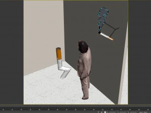 Smoking area Ashtray Ash collector 3D Model