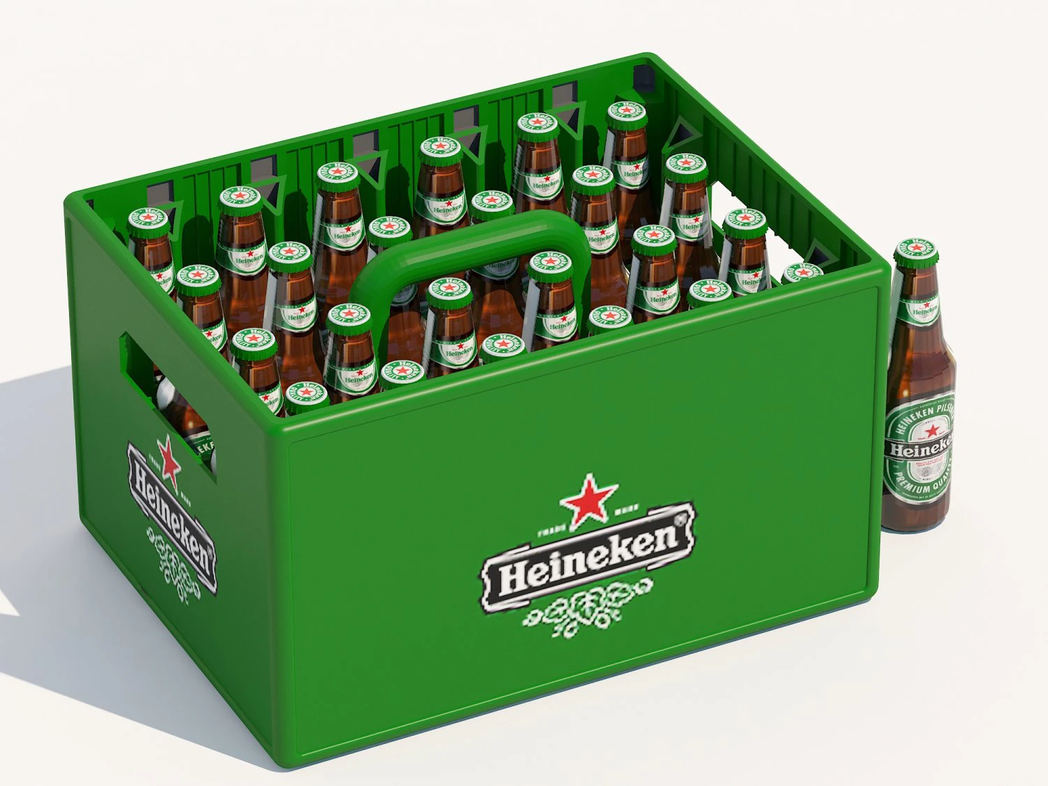 Soda beer storage basket Cola storage box Wine utensils Wine box Storage wine box 3D Model .c4d .max .obj .3ds .fbx .stl .blend 