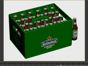 Soda beer storage basket Cola storage box Wine utensils Wine box Storage wine box 3D Модель