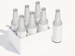Soda beer storage basket Cola storage box Wine utensils Wine box Storage wine box 3D Model
